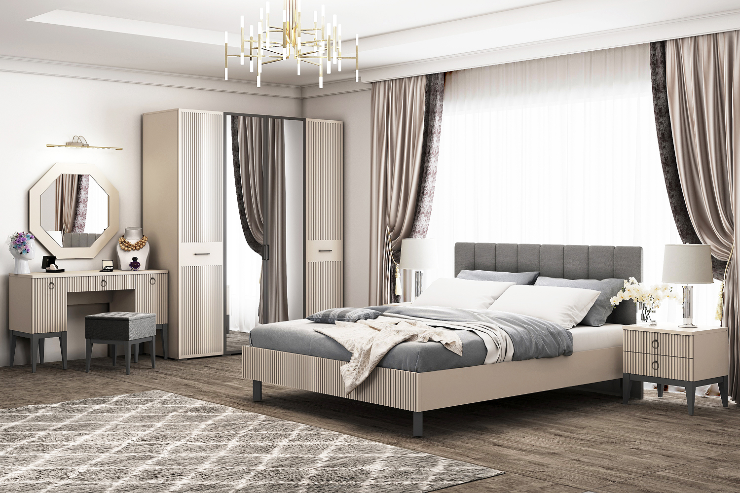 Двуспальные кровати - изображение №4 "Кровать Хилтон 160 х 200"  на www.Angstrem-mebel.ru